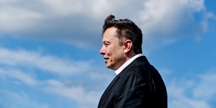 Elon Musk visits construction site of the Tesla Giga Factory
