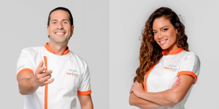 Gregorio Pernía y Zuleyka Rivera, participantes de 'Top Chef VIP', de Telemundo