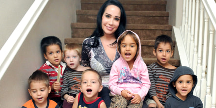 Nadya Suleman with some of her children