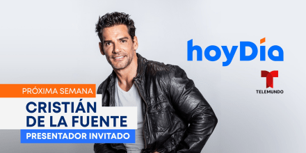 Cristián de la Fuente, presentador invitado de 'hoyDía', en Telemundo