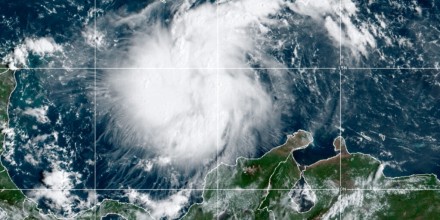 La tormenta tropical Ian sobre el Caribe, en una imagen de satélite captada por la Administración Nacional Oceánica y Atmosférica (NOAA, por sus siglas en inglés), el 24 de septiembre de 2022.
