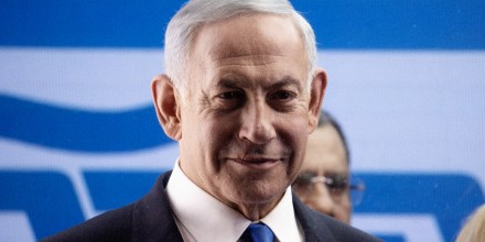 Benjamin Netanyahu during a campaign event in Tel Aviv, Israel on Oct. 30.