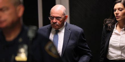 Former CFO Allen Weisselberg leaves the courtroom during a trial at the New York Supreme Court