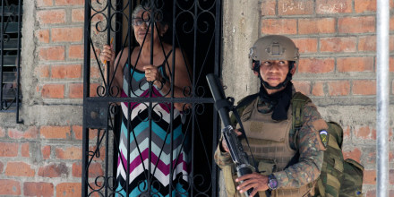Operación de las fuerzas de seguridad salvadoreñas en Soyapango el 3 de diciembre. 