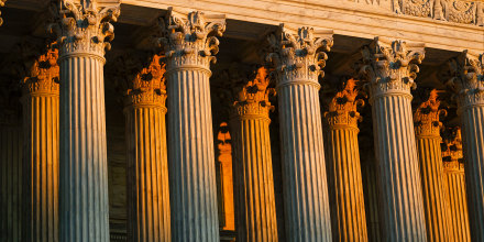 Image: Supreme Court at dusk