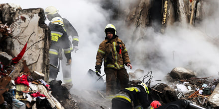 Rescuers search for survivors after deadly Russian strike on Dnipro apartment block