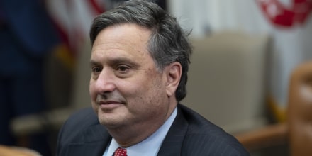 Ron Klain during a meeting with President Joe Biden and Democratic congressional leadership at White House on Jan. 24.