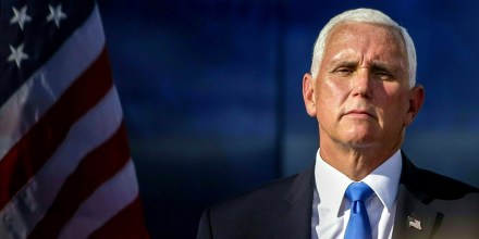 US Vice President Mike Pence speaks at a rally in The Villages, Florida on October 10, 2020. - President Donald Trump appeared maskless before hundreds of supporters on October 10, 2020 for his first public event since contracting Covid-19, declaring from the White House balcony: "I am feeling great."