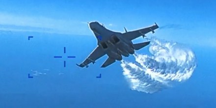 U.S. releases video showing Russian fighter jet intercepting American drone over the Black Sea