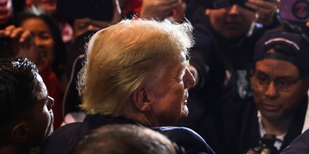 Former President Donald Trump at a campaign rally on April 27, 2023, in Manchester, N.H.