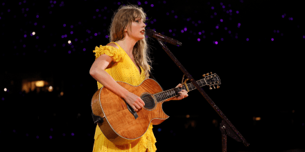 Taylor Swift performs in Kansas City, Mo.