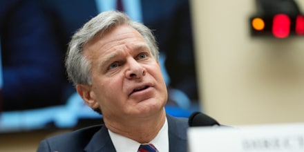 Christopher Wray testifies during a House Judiciary Committee hearing