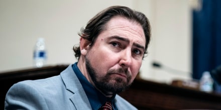 Eli Crane during a House Committee on Homeland Security hearing on Capitol Hill