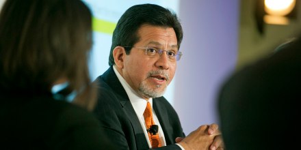 Former Attorney General Alberto Gonzales speaks in Washington in 2013. 