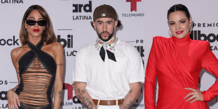 Tini Stoessel, Bad Bunny y Maite Perroni en la alfombra azul de los Premios Billboard 2023