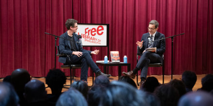 Rachel Maddow in conversation with Julian E. Zelizer at the Free Library of Philadelphia