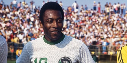 Soccer Favorite Pele Posing