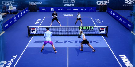 A screenshot from the video game PPA Pickleball Tour 2025.