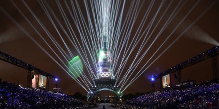 Imagen de la ceremonia inaugural de los Juegos Olímpicos París 2024.