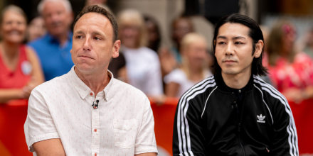 Joey Chestnut and Takeru Kobayashi