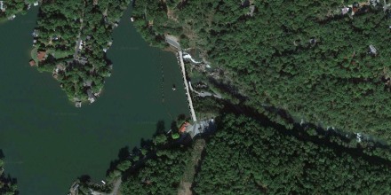 Lake Lure Dam in North Carolina. 