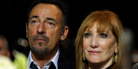 Bruce Springsteen with Patti Scialfa.