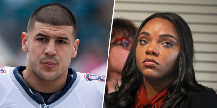 Aaron Hernandez and Shayanna Jenkins