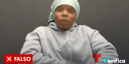 Imagen del video generado con inteligencia artificial que habla sobre un inexistente accidente de  tránsito de Kamala Harris.