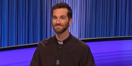 ‘Jeopardy!’ contestant, who is also a priest, Father Steve Jakubowski.