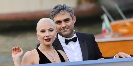 Lady Gaga and Michael Polansky at Hotel Excelsior during the 81st Venice International Film Festival on Sept. 4, 2024.