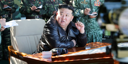 North Korean leader Kim Jong Un visits the training base of the special operations armed force of North Korea's army