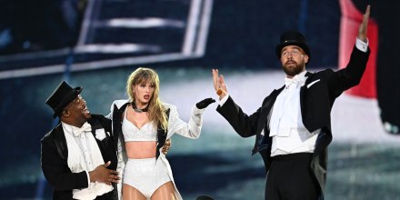 Night Three Of Taylor Swift | The Eras Tour - London, UK tux tuxedos Kameron Saunders travis kelce taylor swift