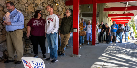 early voting north carolina queue line politics political