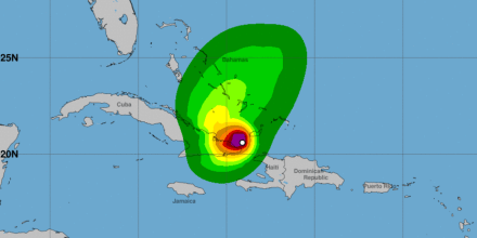 El huracán Oscar toca tierra en el oriente de Cuba, el domingo 20 de octubre de 2024.