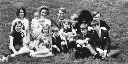 Robert Kennedy with Wife and Ten Children