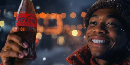 A still from Coca-Cola's controversial AI ad.