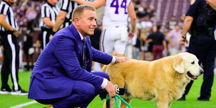 Kirk Herbstreit and his dog Ben