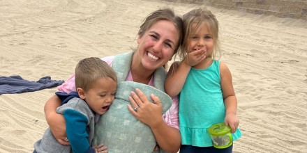 Stephanie Morrison and children