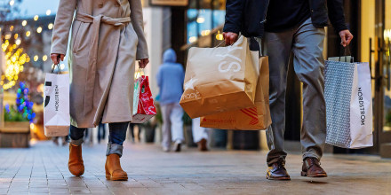 Shoppers in Walnut Creek, Calif., on Dec. 16, 2024.