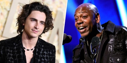 Timothee chalamet and Dave Chappelle