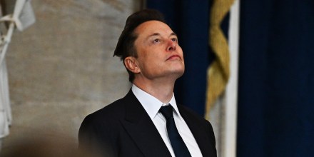Elon Musk at Donald Trumps inauguration on Feb. 20, 2025.
