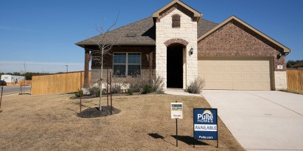 A new home for sale in Austin, Texas, on January 22, 2025.