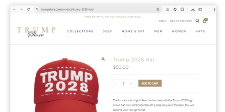 trump 2028 hat