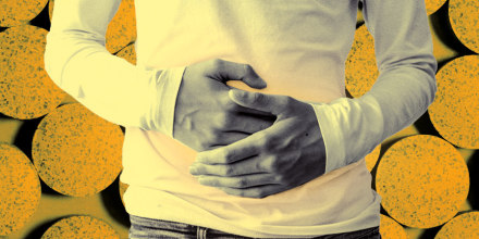 Photo Illustration: A man clutching his stomach