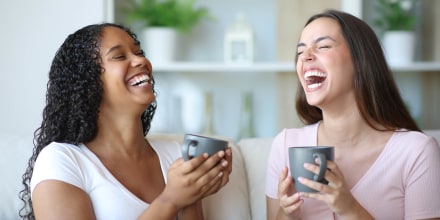 Friends laughing