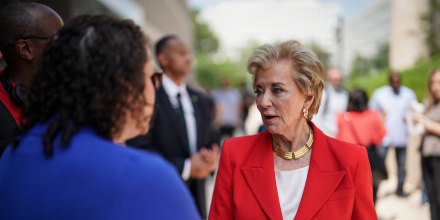 Education Secretary Linda McMahon at the Department of Education in Washington D.C. on June 6, 2025.
