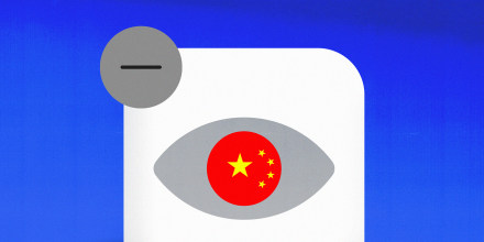 Illustration of an app icon with an eye in the center of it