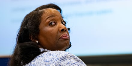 Lisa Cook, governor of the Federal Reserve, at conference in Washington on July 22, 2025. 