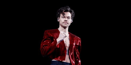 Harry Styles performs at the BRIT Awards in London, in 2023.