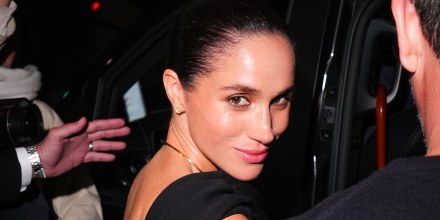 Meghan Markle is seen during the Womenswear Spring Summer 2026 as part of Paris Fashion Week on October 05, 2025 in Paris, France.